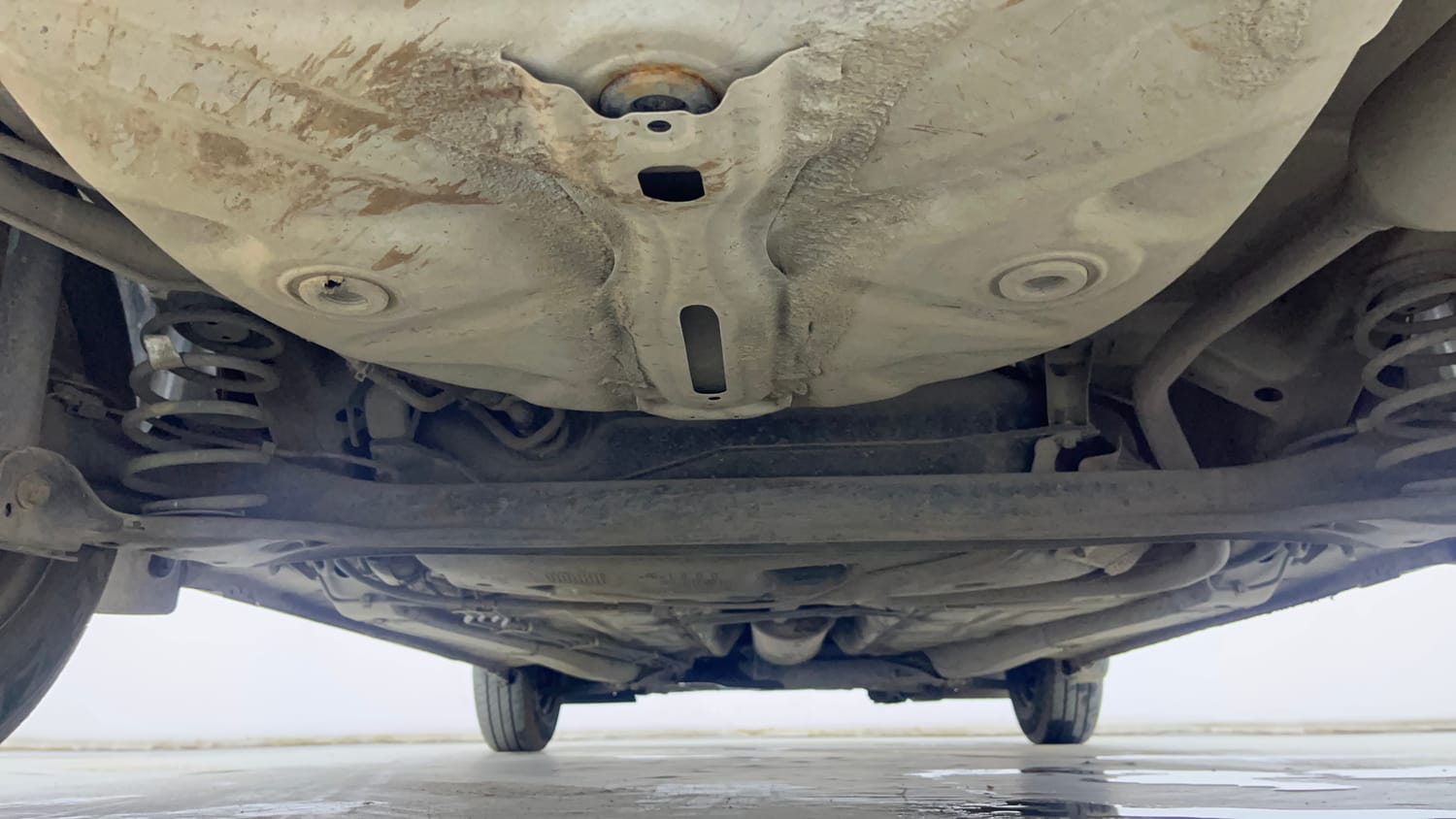 Used 2017 Maruti Suzuki Dzire VXi AMT Petrol Automatic extra REAR UNDERBODY VIEW (TAKEN FROM REAR)