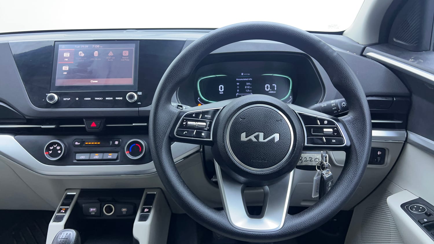 Used 2022 Kia Carens Prestige 1.4 Petrol MT 7 STR Petrol Manual interior STEERING VIEW