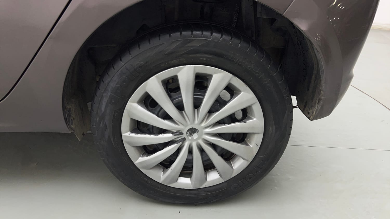 Used 2017 Tata Tiago Revotron XT Petrol Manual tyres LEFT REAR TYRE RIM VIEW