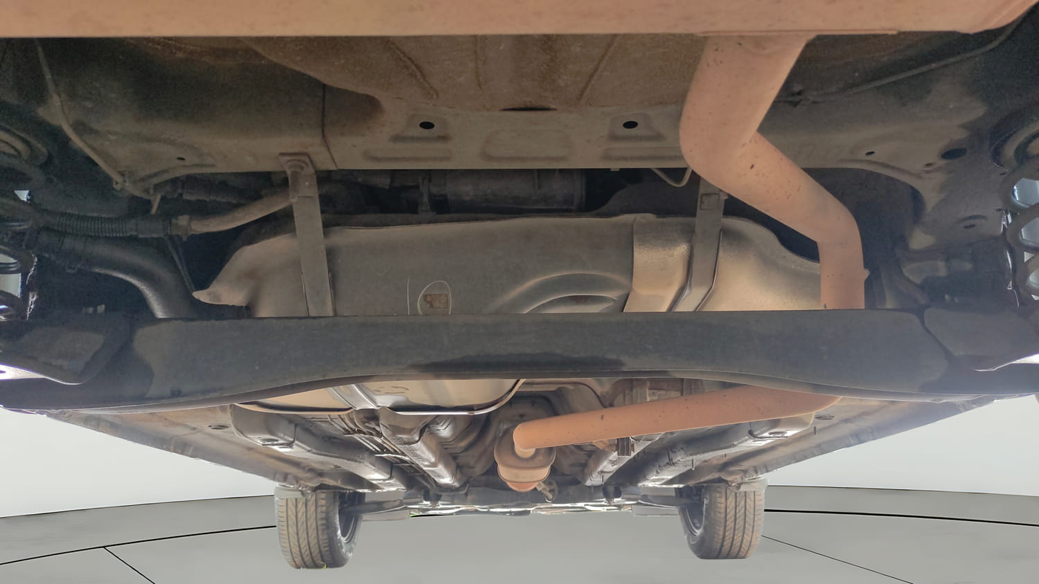 Used 2022 Hyundai Creta SX (O) 1.4 Turbo 7 DCT Dual Tone Petrol Automatic extra REAR UNDERBODY VIEW (TAKEN FROM REAR)