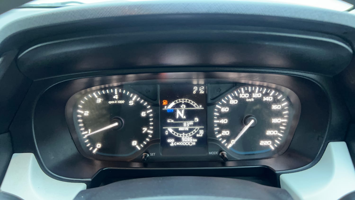 Used 2022 Tata Punch Accomplished AMT Petrol Automatic interior CLUSTERMETER VIEW