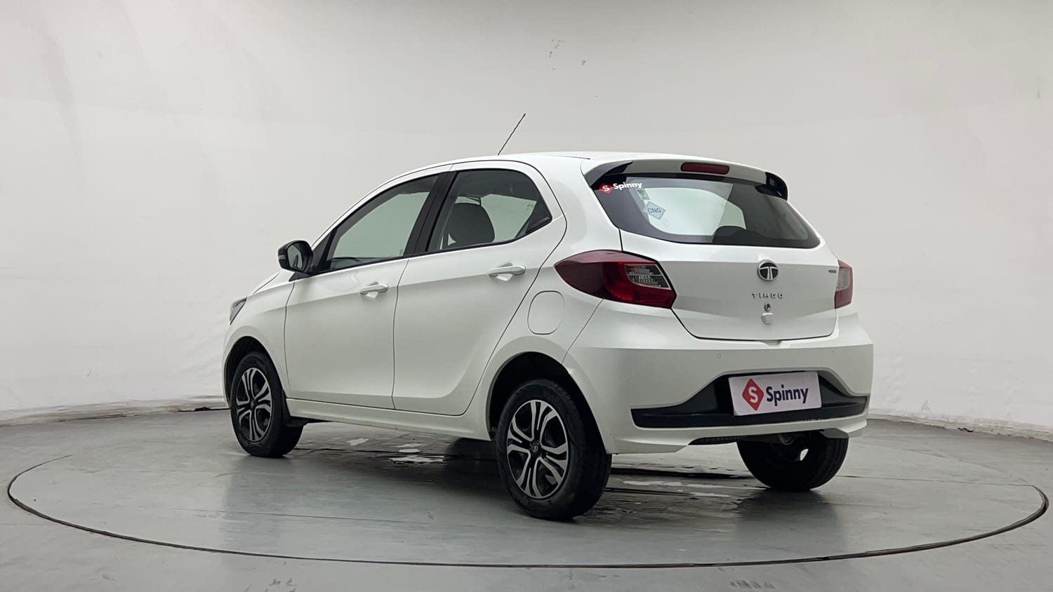 Used 2024 Tata Tiago XTA iCNG Cng Automatic exterior LEFT REAR CORNER VIEW