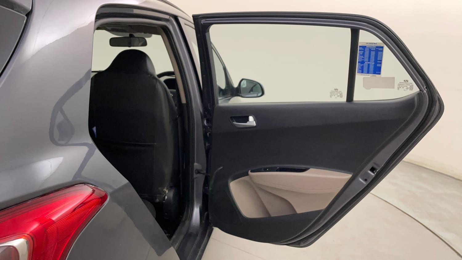 Used 2016 Hyundai Grand i10 Sportz 1.2 Kappa VTVT Petrol Manual interior RIGHT REAR DOOR OPEN VIEW