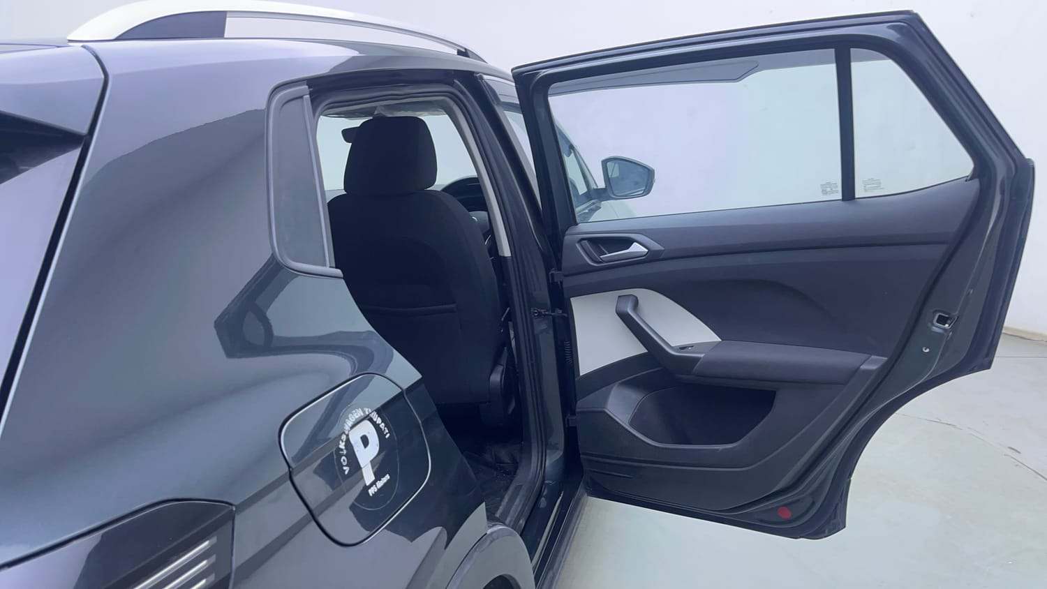 Used 2023 Volkswagen Taigun Highline 1.0 TSI MT Petrol Manual interior RIGHT REAR DOOR OPEN VIEW