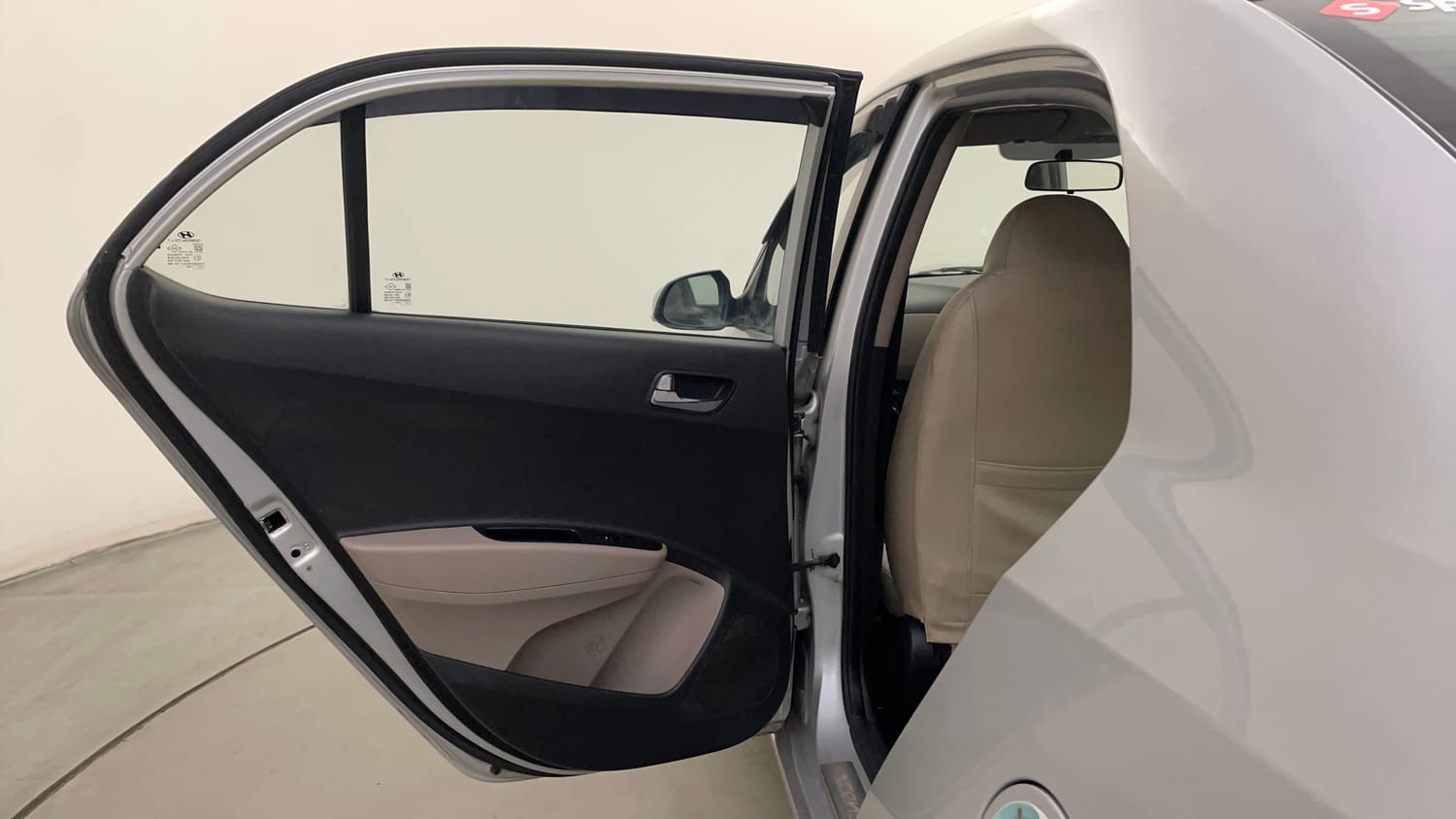 Used 2014 Hyundai Xcent S 1.2 (O) Petrol Manual interior LEFT REAR DOOR OPEN VIEW