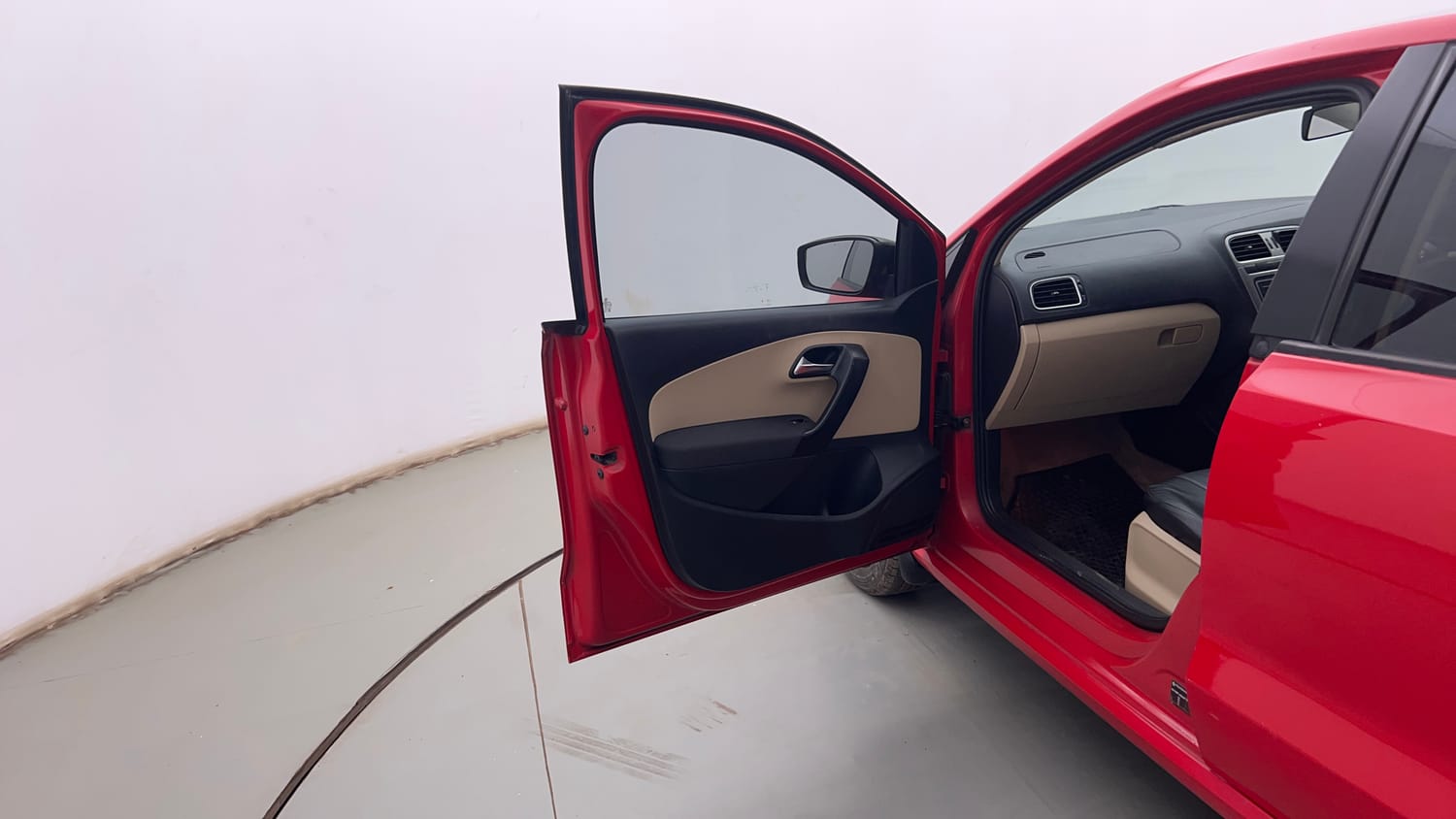 Used 2014 Volkswagen Polo Highline1.2L (P) Petrol Manual interior LEFT FRONT DOOR OPEN VIEW