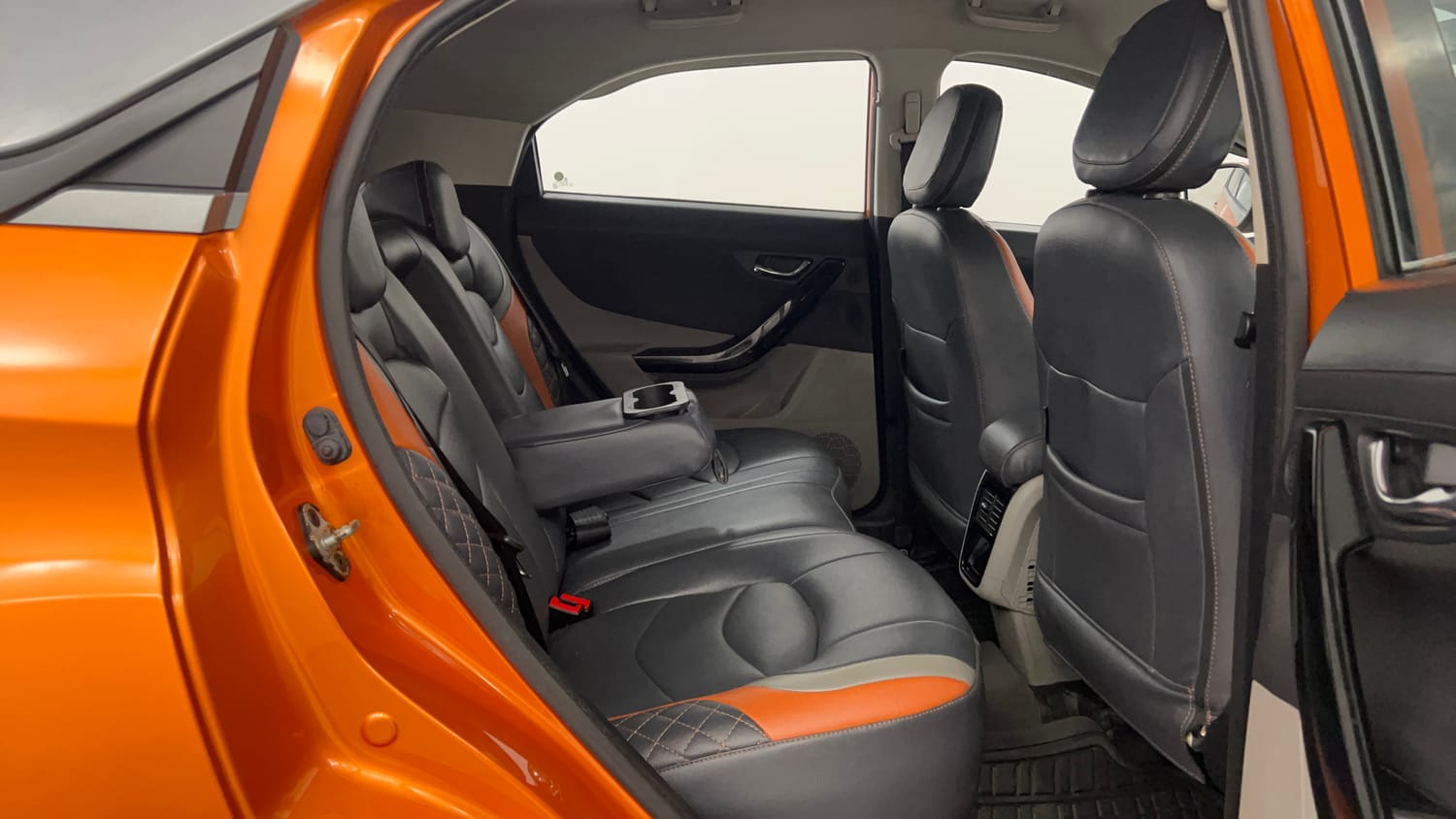 Used 2019 Tata Nexon XZA Plus Petrol Dual Tone Petrol Automatic interior RIGHT SIDE REAR DOOR CABIN VIEW