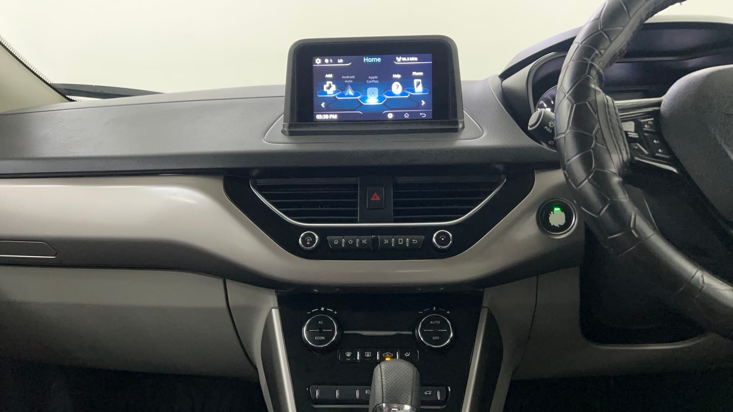 Used 2019 Tata Nexon XZA Plus Petrol Dual Tone Petrol Automatic interior MUSIC SYSTEM & AC CONTROL VIEW