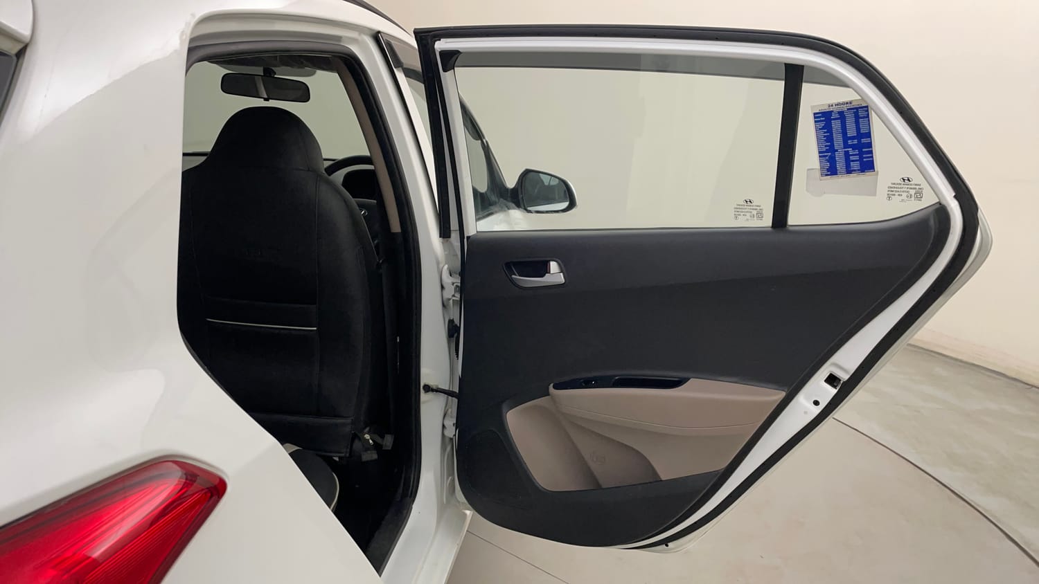 Used 2020 Hyundai Grand i10 Sportz 1.2 Kappa VTVT Petrol Manual interior RIGHT REAR DOOR OPEN VIEW