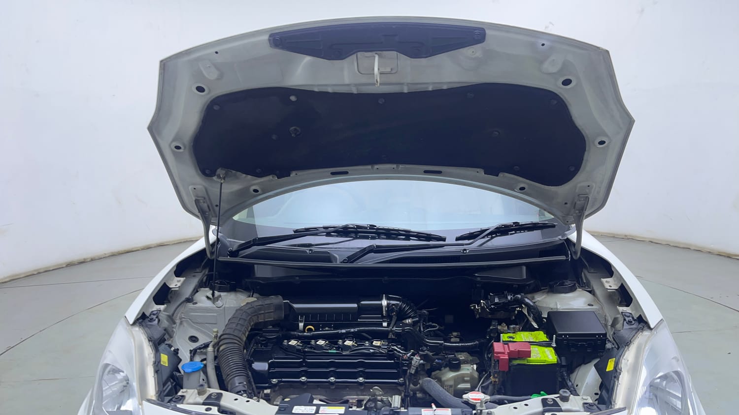 Used 2017 Maruti Suzuki Dzire VXi AMT Petrol Automatic engine ENGINE & BONNET OPEN FRONT VIEW