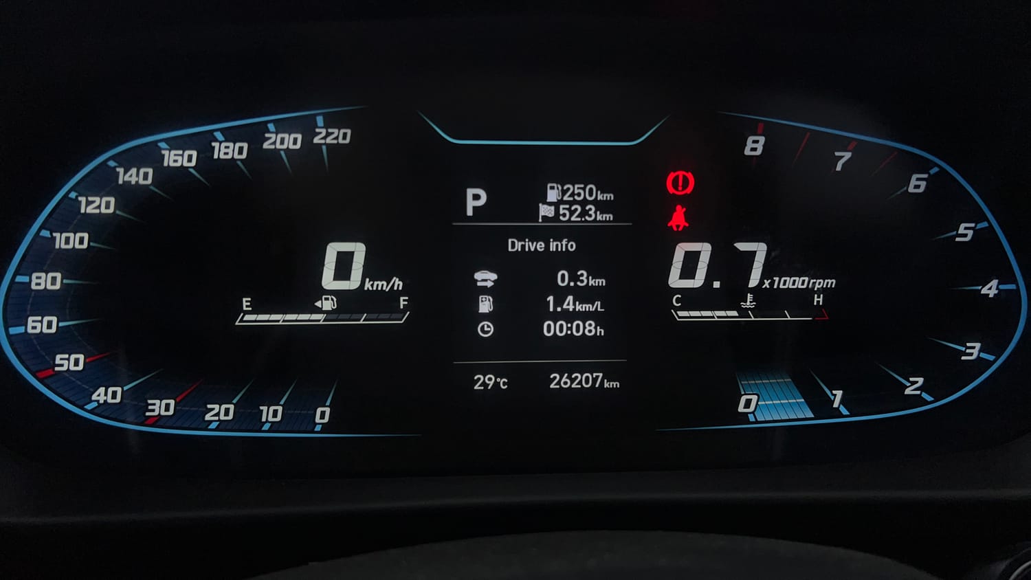 Used 2022 Hyundai i20 Asta (O) 1.2 IVT Petrol Automatic interior CLUSTERMETER VIEW