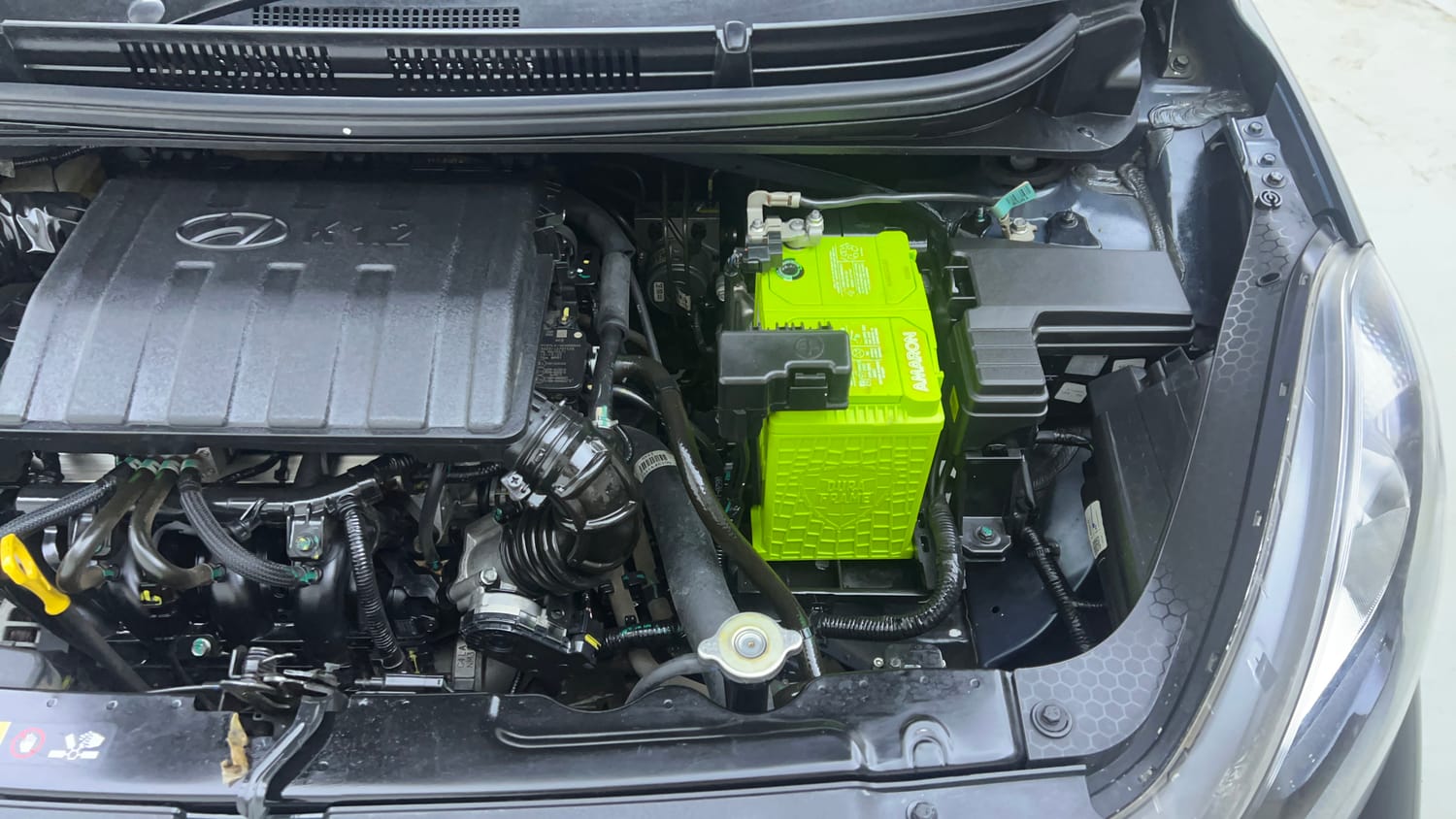 Used 2023 Hyundai Aura SX 1.2 CNG Cng Manual engine ENGINE LEFT SIDE VIEW
