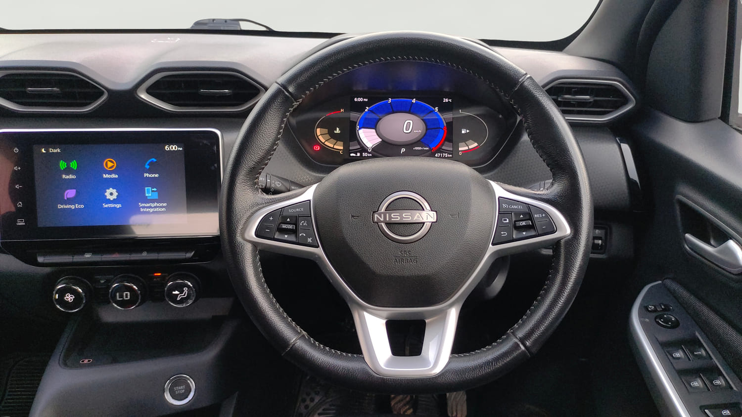 Used 2022 Nissan Magnite XV Premium Turbo CVT Dual Tone Petrol Automatic interior STEERING VIEW