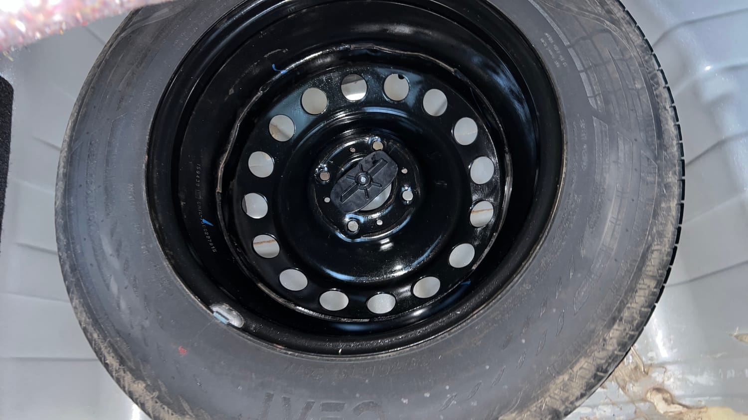 Used 2024 Tata Punch Pure MT Petrol Manual tyres SPARE TYRE VIEW