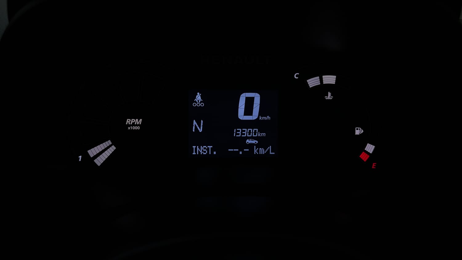 Used 2024 Renault Kwid CLIMBER 1.0 AMT Dual Tone Petrol Automatic interior CLUSTERMETER VIEW