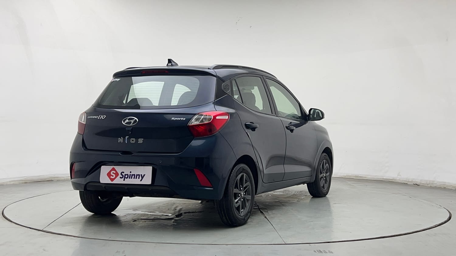 Used 2021 Hyundai Grand i10 Nios Sportz 1.2 Kappa VTVT Petrol Manual exterior RIGHT REAR CORNER VIEW