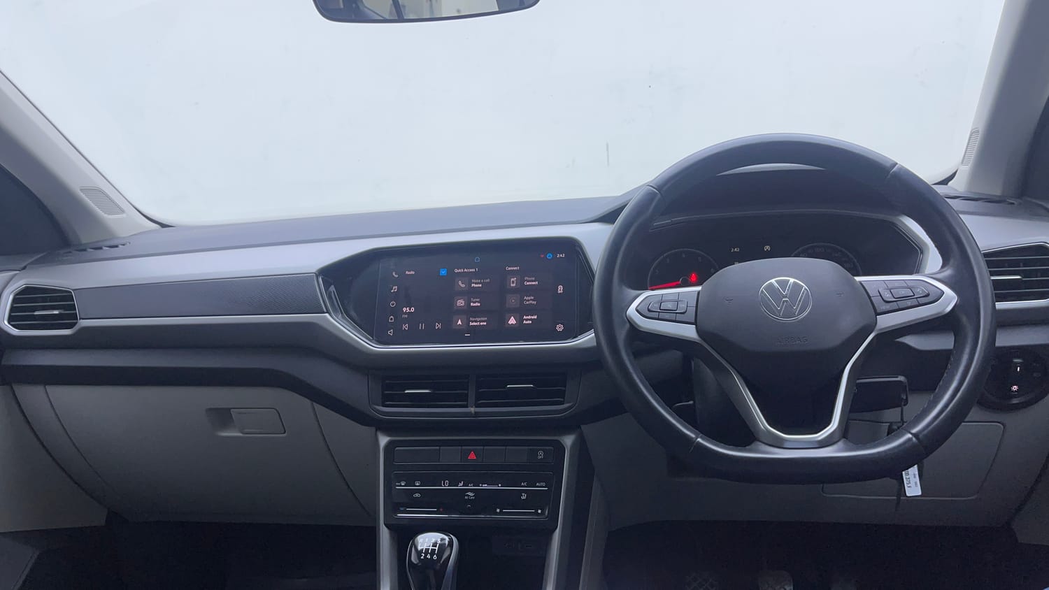 Used 2023 Volkswagen Taigun Highline 1.0 TSI MT Petrol Manual interior DASHBOARD VIEW