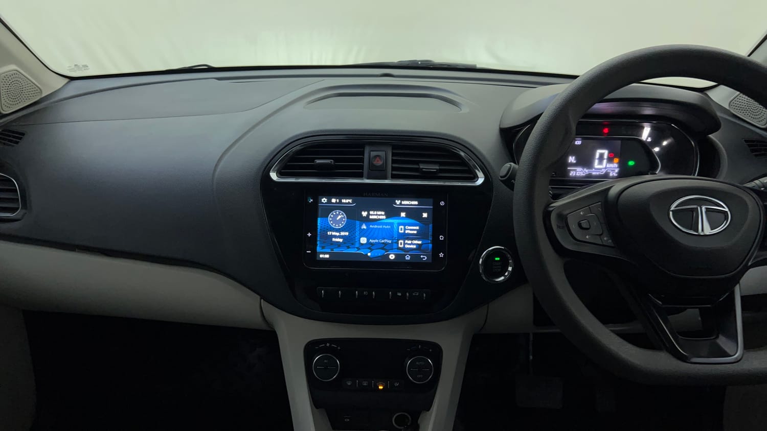 Used 2022 Tata Tigor XZA Plus Petrol Automatic interior MUSIC SYSTEM & AC CONTROL VIEW