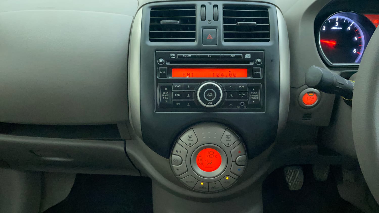 Used 2013 Nissan Sunny XV Diesel Diesel Manual interior MUSIC SYSTEM & AC CONTROL VIEW