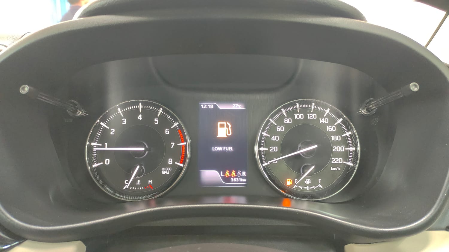 Used 2025 Toyota Glanza V Petrol Manual interior CLUSTERMETER VIEW