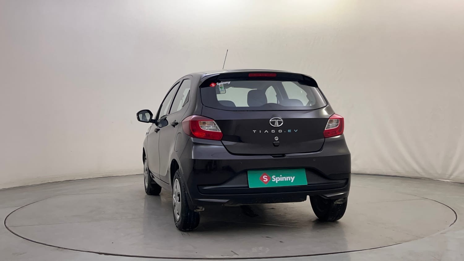 Used 2024 Tata Tiago EV XT Medium Range Electric Automatic exterior LEFT REAR CORNER VIEW