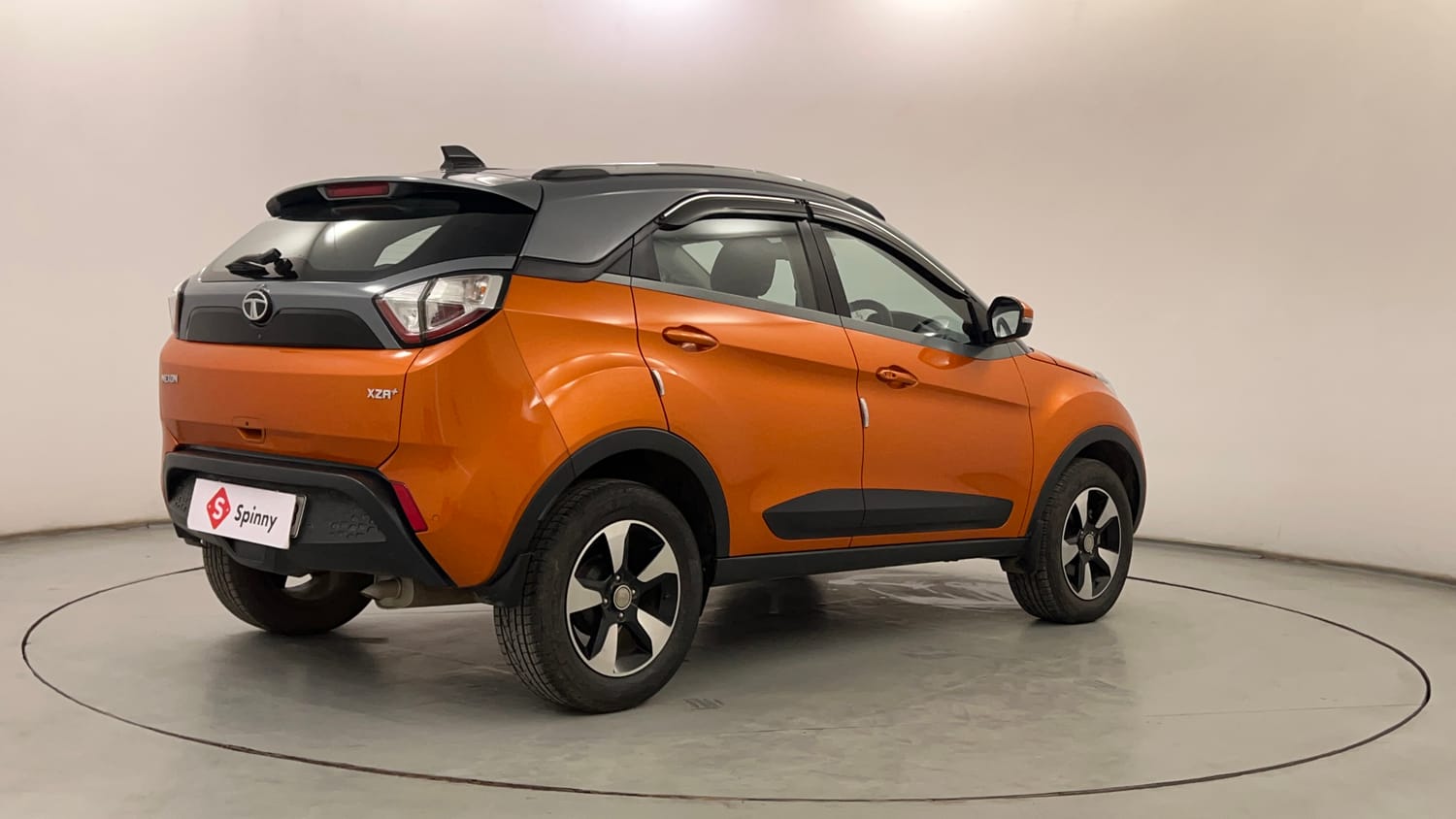 Used 2019 Tata Nexon XZA Plus Petrol Dual Tone Petrol Automatic exterior RIGHT REAR CORNER VIEW