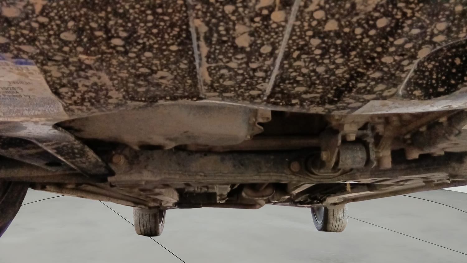 Used 2021 Hyundai i20 Asta 1.2 IVT Petrol Automatic extra FRONT LEFT UNDERBODY VIEW