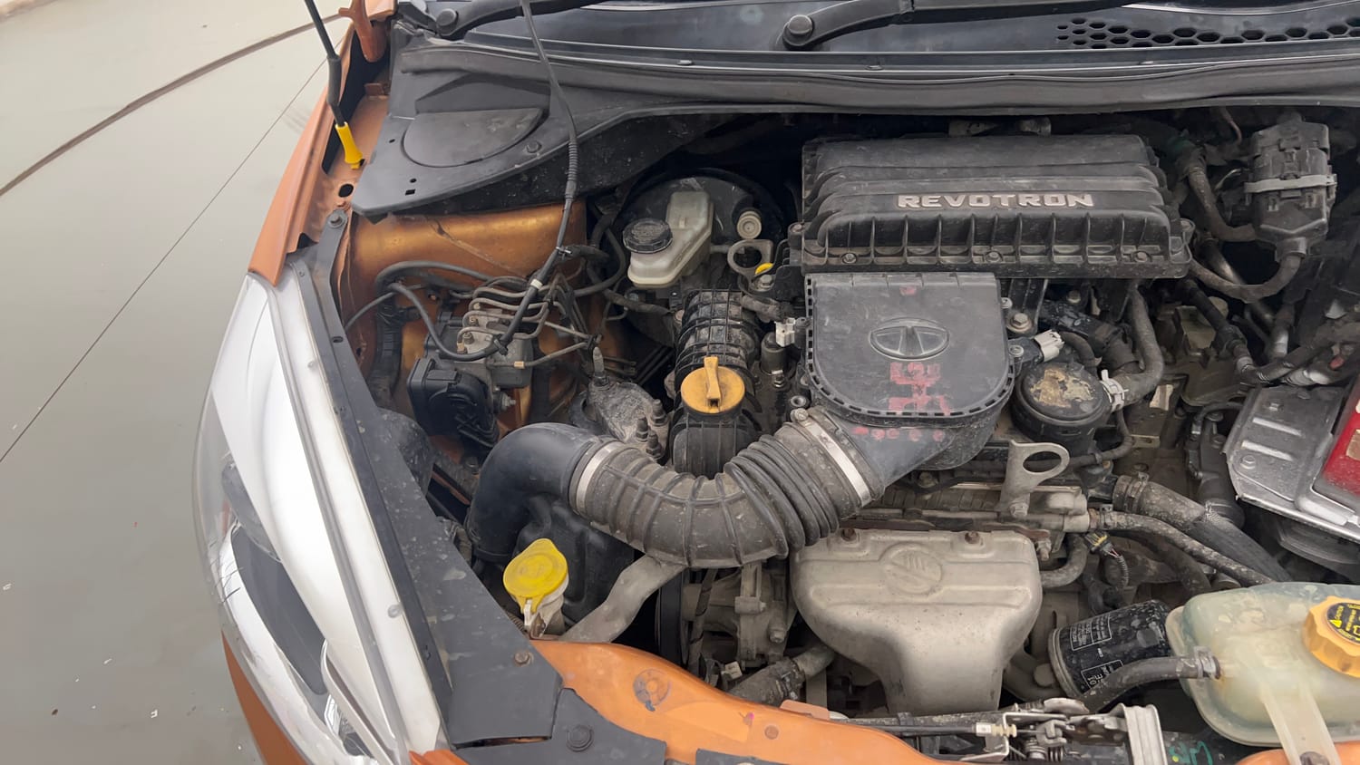 Used 2017 Tata Tiago Revotron XZA Petrol Automatic engine ENGINE RIGHT SIDE VIEW