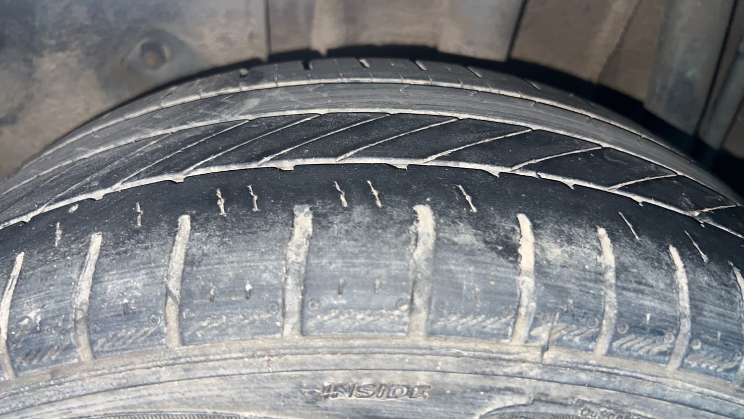Used 2017 Tata Tiago Revotron XZA Petrol Automatic tyres LEFT REAR TYRE TREAD VIEW