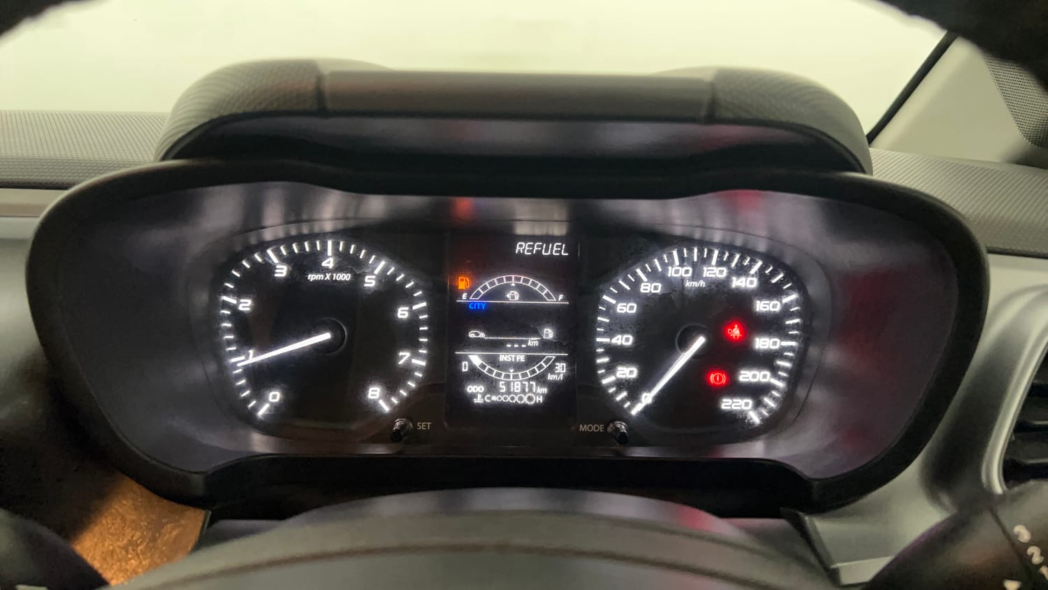Used 2021 Tata Altroz XM Petrol Petrol Manual interior CLUSTERMETER VIEW