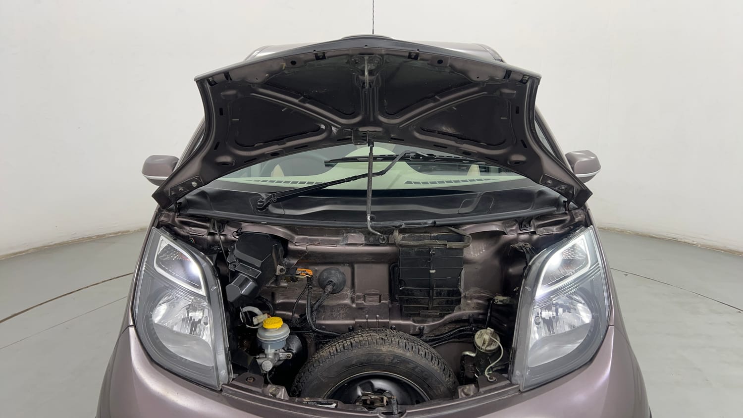 Used 2018 Tata Nano Twist XTA Petrol Automatic engine ENGINE & BONNET OPEN FRONT VIEW