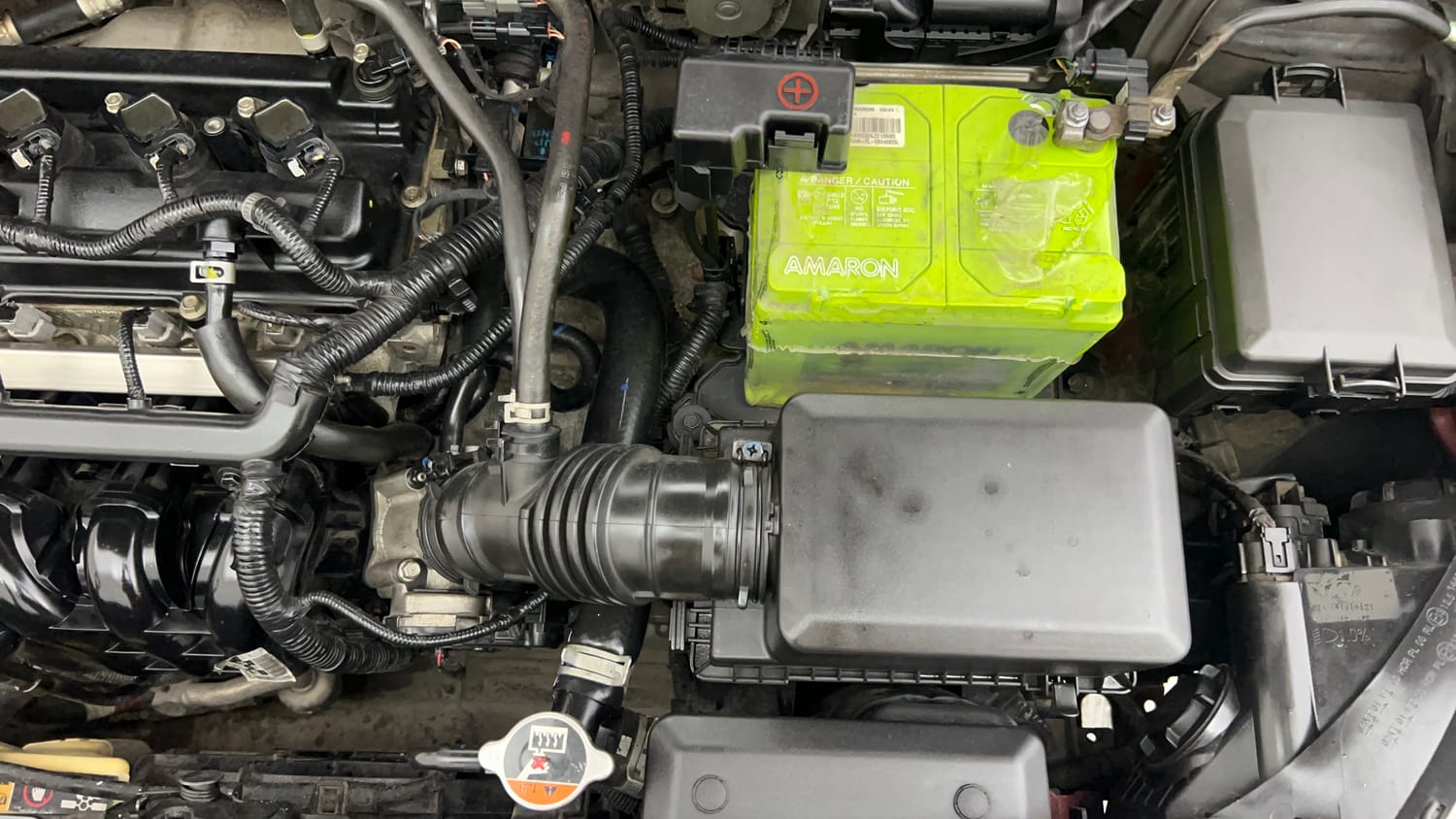 Used 2019 Hyundai Elite i20 Asta 1.2 (O) CVT Petrol Automatic engine ENGINE LEFT SIDE VIEW