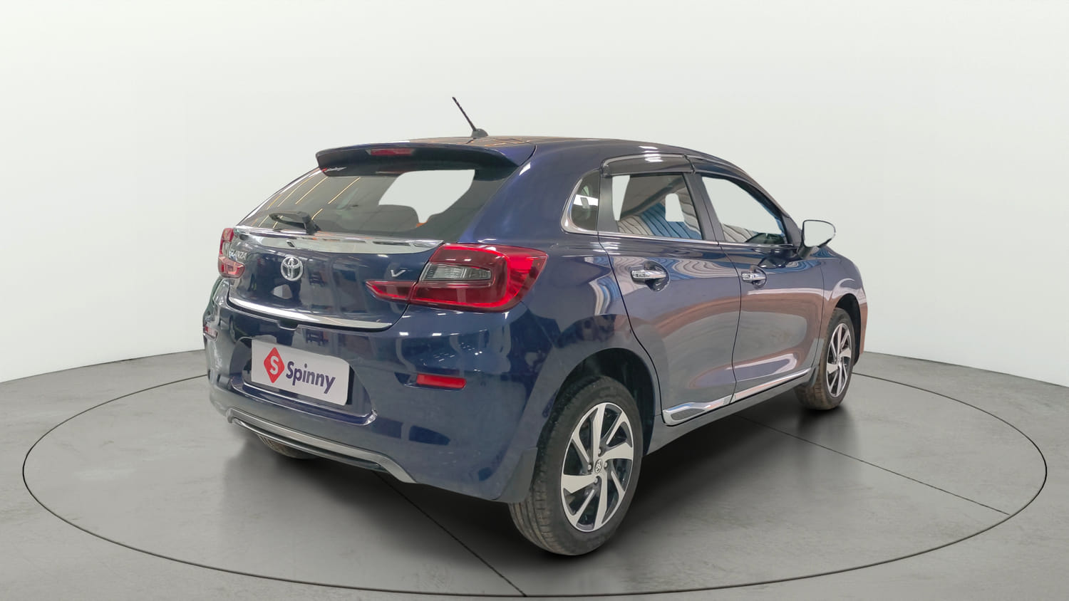 Used 2025 Toyota Glanza V Petrol Manual exterior RIGHT REAR CORNER VIEW