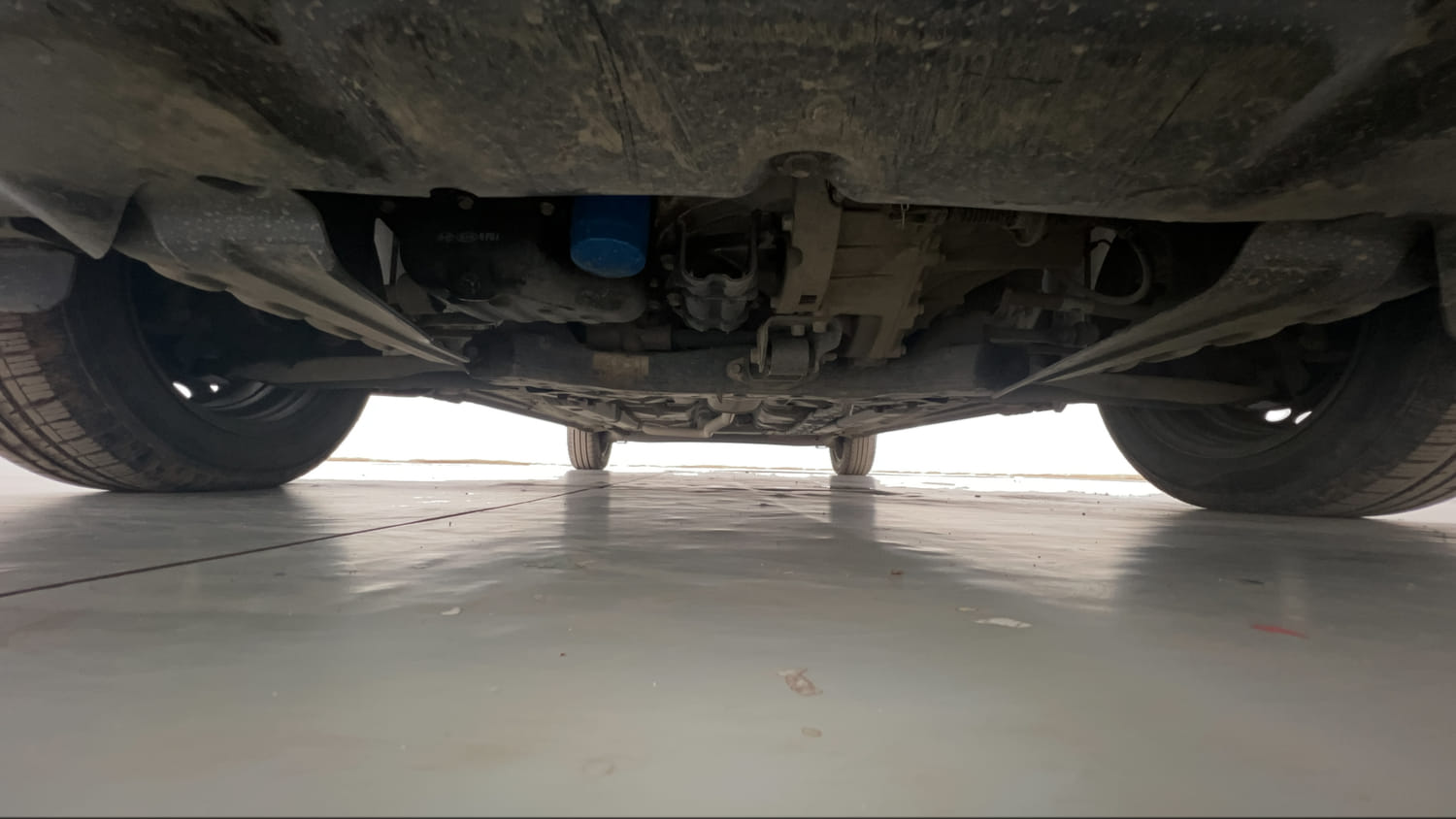 Used 2018 Hyundai Grand i10 Sportz 1.2 Kappa VTVT Petrol Manual extra FRONT LEFT UNDERBODY VIEW