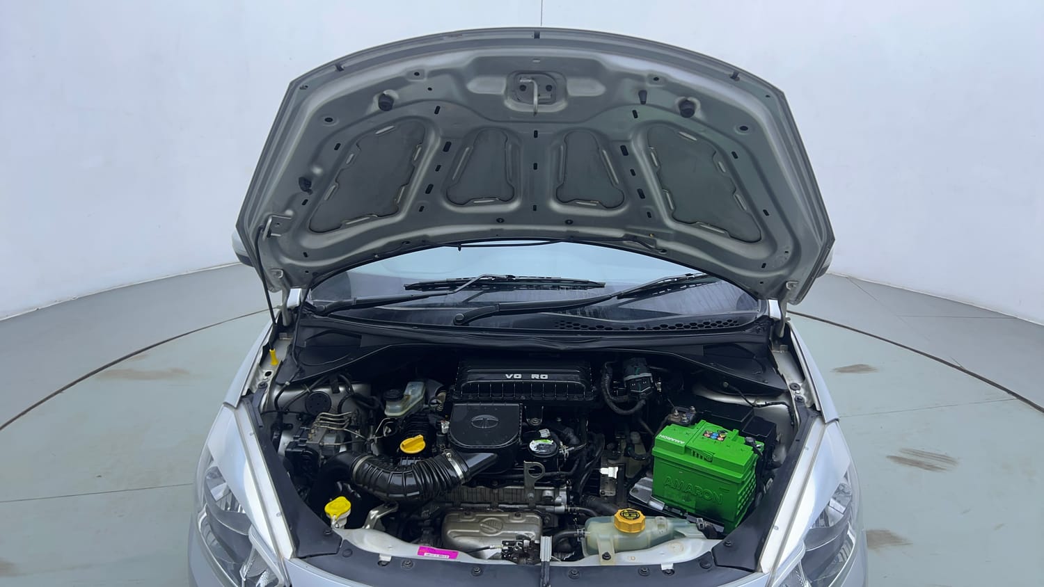 Used 2017 Tata Tiago Revotron XZA Petrol Automatic engine ENGINE & BONNET OPEN FRONT VIEW