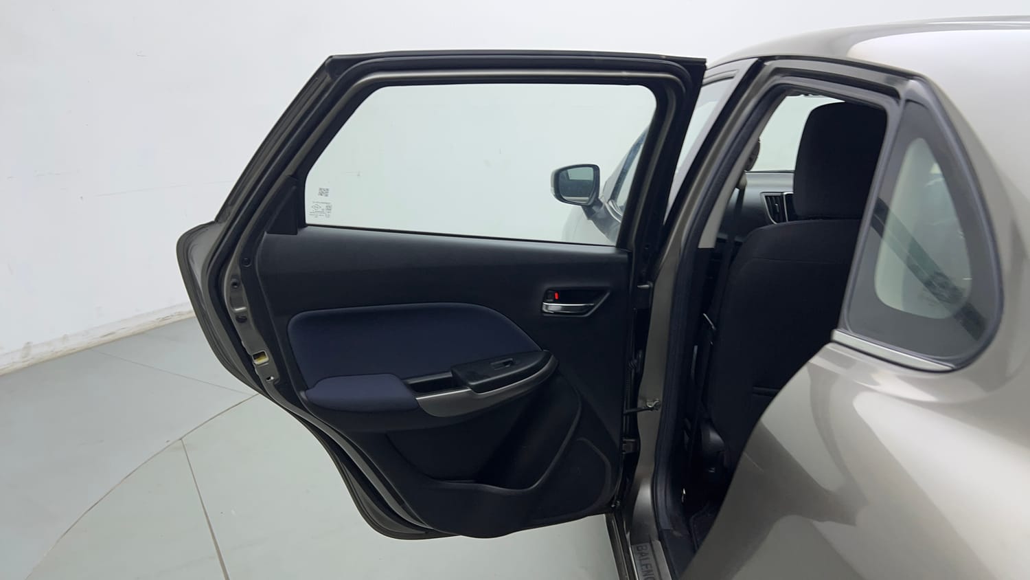 Used 2021 Maruti Suzuki Baleno Zeta Petrol Manual interior LEFT REAR DOOR OPEN VIEW
