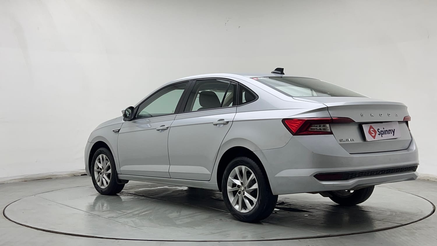 Used 2022 Skoda Slavia Ambition 1.0L TSI AT Petrol Automatic exterior LEFT REAR CORNER VIEW