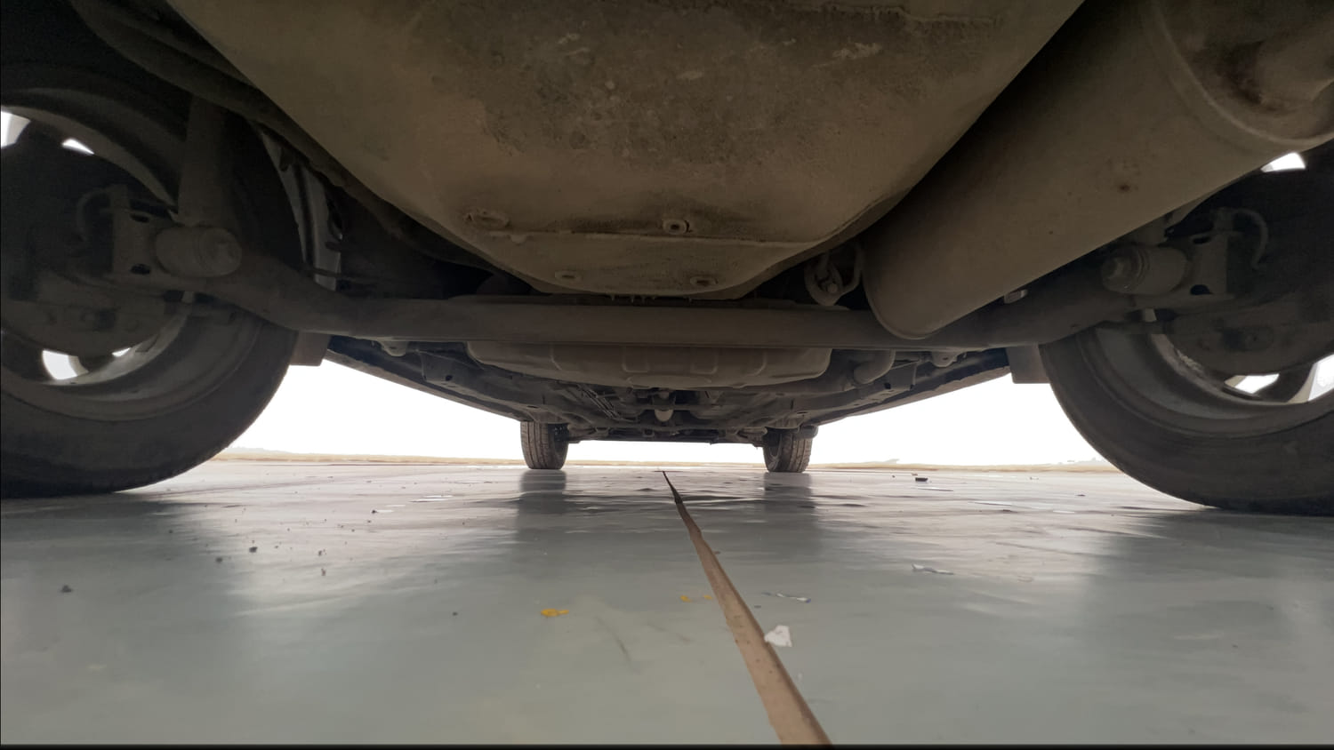 Used 2017 Tata Tiago Revotron XZA Petrol Automatic extra REAR UNDERBODY VIEW (TAKEN FROM REAR)