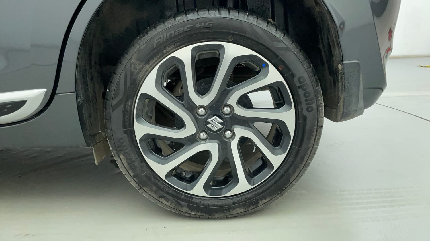 Used 2024 Maruti Suzuki Baleno Alpha MT Petrol Manual tyres LEFT REAR TYRE RIM VIEW
