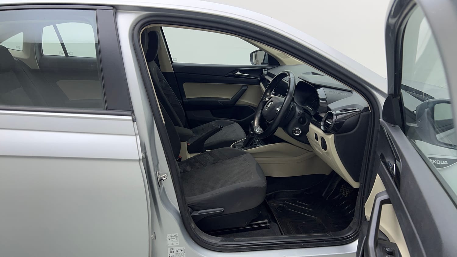 Used 2022 Skoda Slavia Ambition 1.0L TSI AT Petrol Automatic interior RIGHT SIDE FRONT DOOR CABIN VIEW