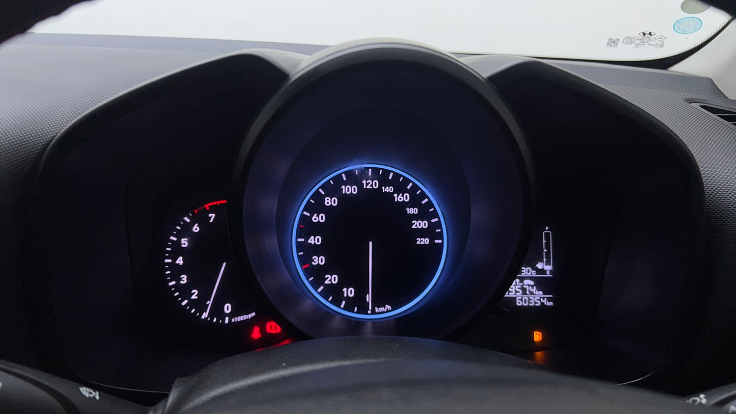 Used 2021 Hyundai Venue SX 1.0 Turbo Petrol Manual interior CLUSTERMETER VIEW