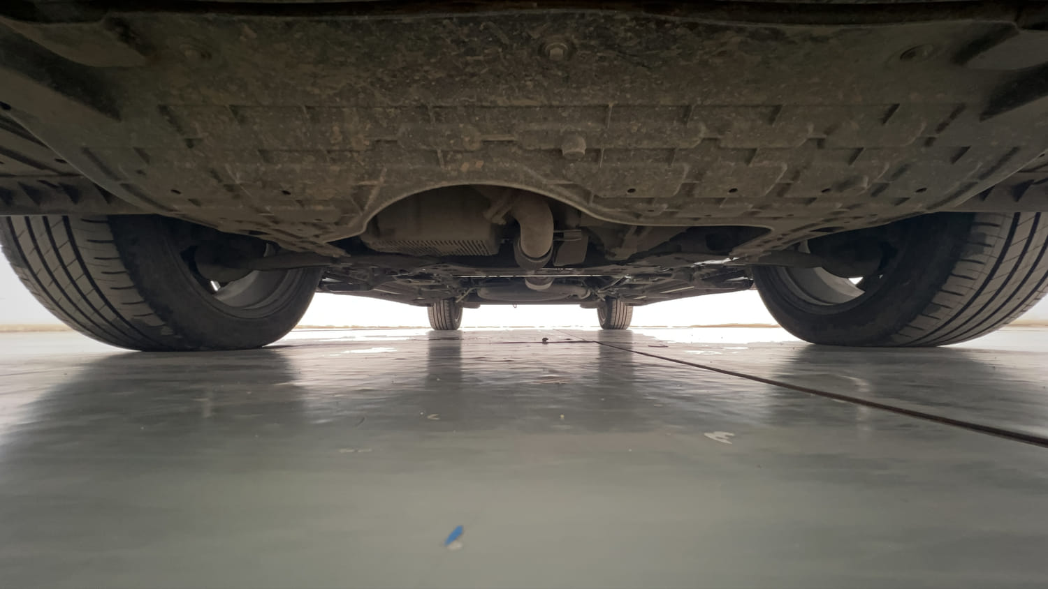Used 2022 MG Motors Hector Plus Sharp 2.0 Diesel Turbo MT 6-STR Diesel Manual extra FRONT LEFT UNDERBODY VIEW