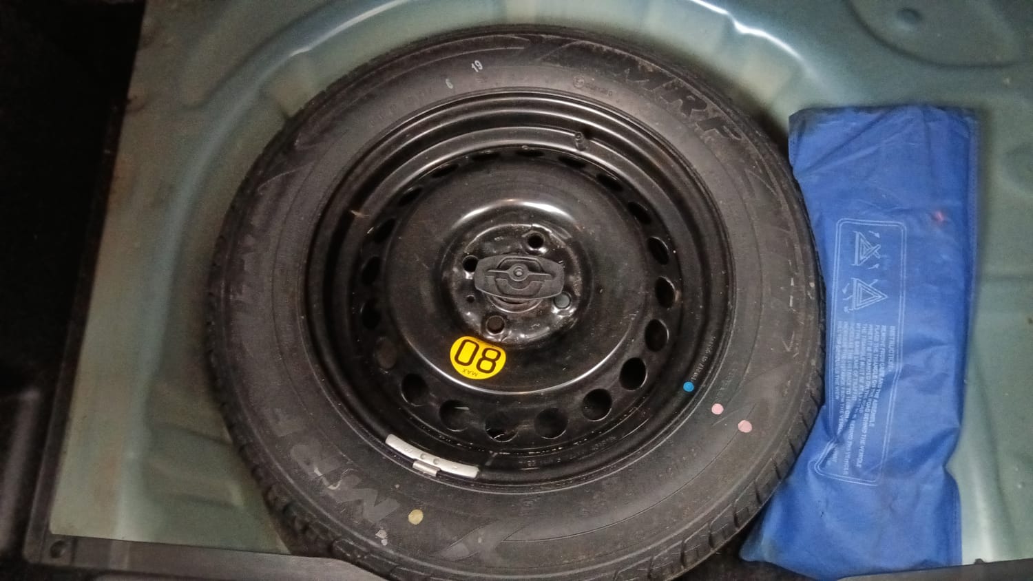 Used 2018 Maruti Suzuki Baleno Alpha 1.2 Petrol Manual tyres SPARE TYRE VIEW