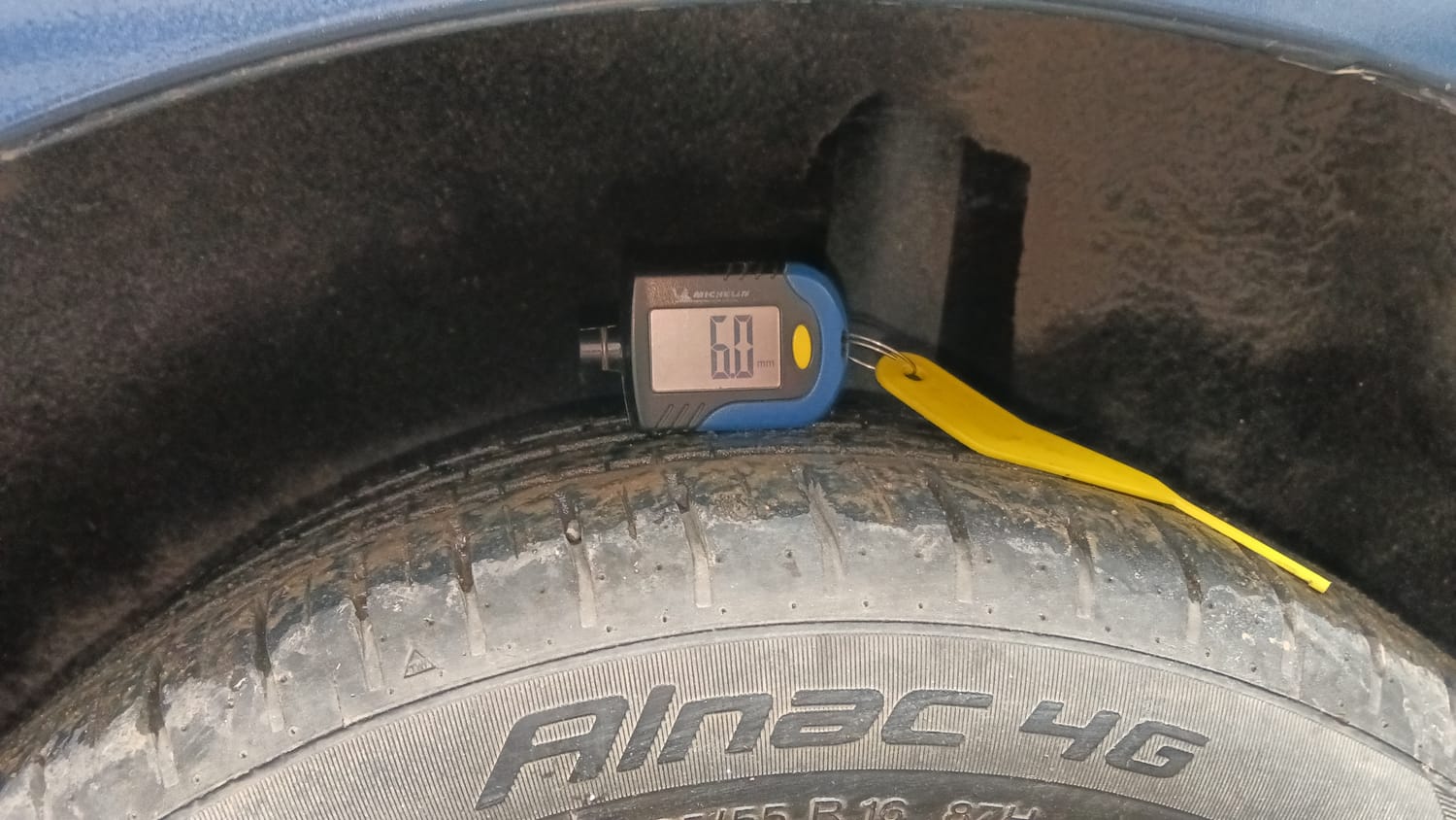 Used 2018 Maruti Suzuki Baleno Alpha 1.2 Petrol Manual tyres LEFT REAR TYRE TREAD VIEW