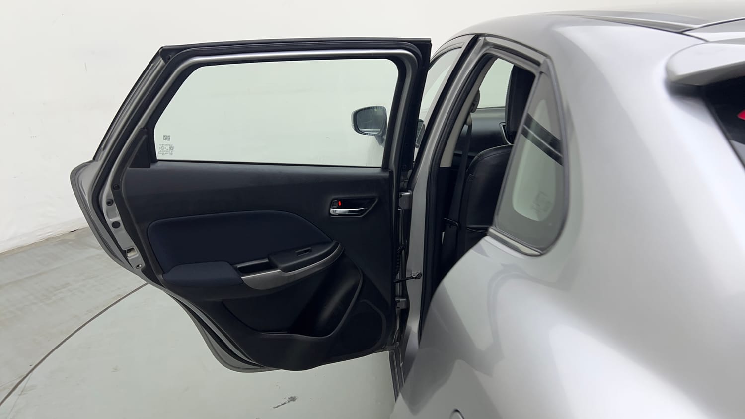 Used 2021 Maruti Suzuki Baleno Zeta Petrol Manual interior LEFT REAR DOOR OPEN VIEW