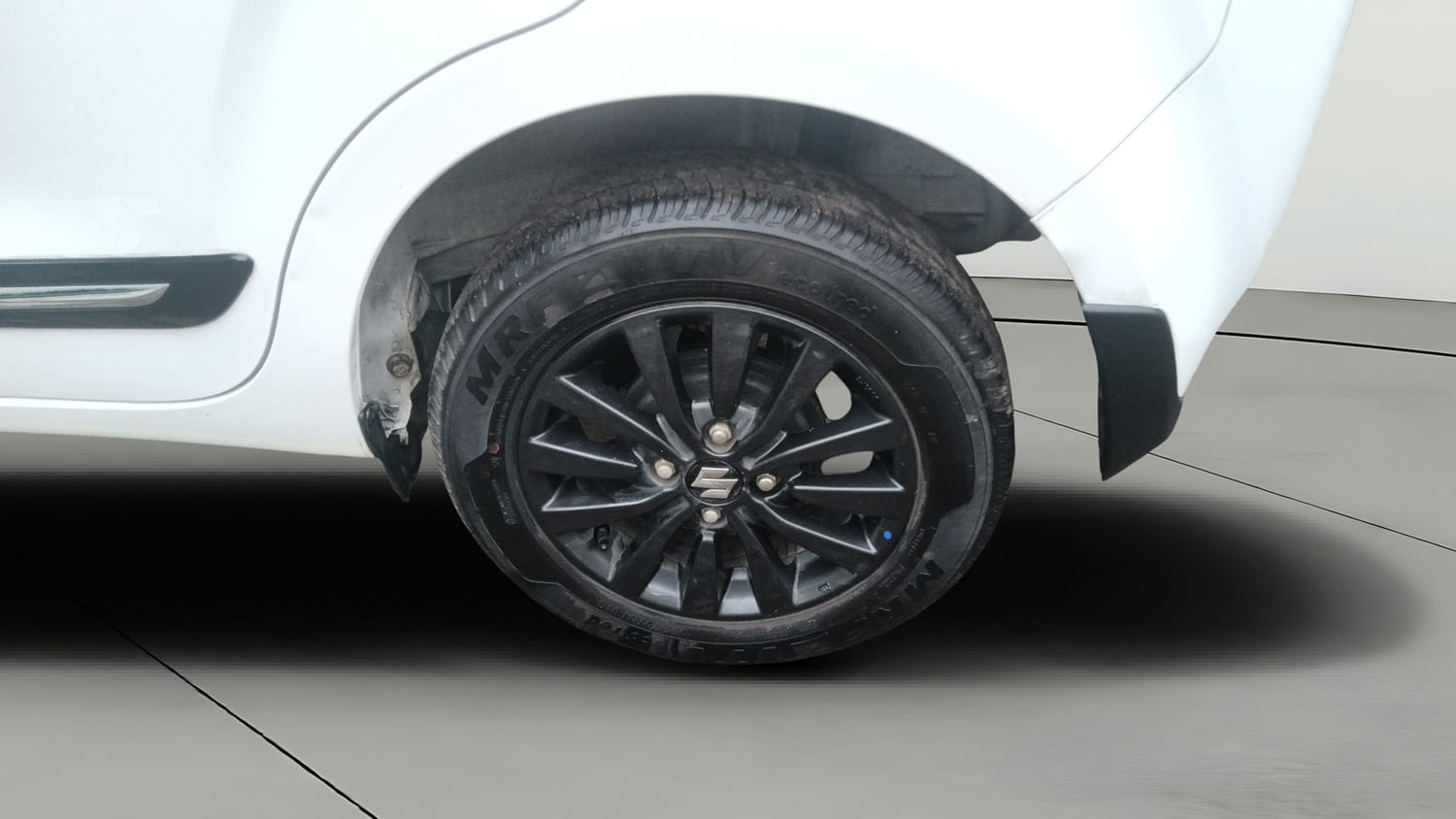 Used 2023 Maruti Suzuki Wagon R ZXI Plus 1.2 Petrol Manual tyres LEFT REAR TYRE RIM VIEW