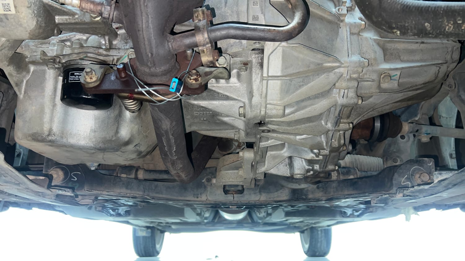 Used 2022 Maruti Suzuki Baleno Zeta MT Petrol Manual extra FRONT LEFT UNDERBODY VIEW
