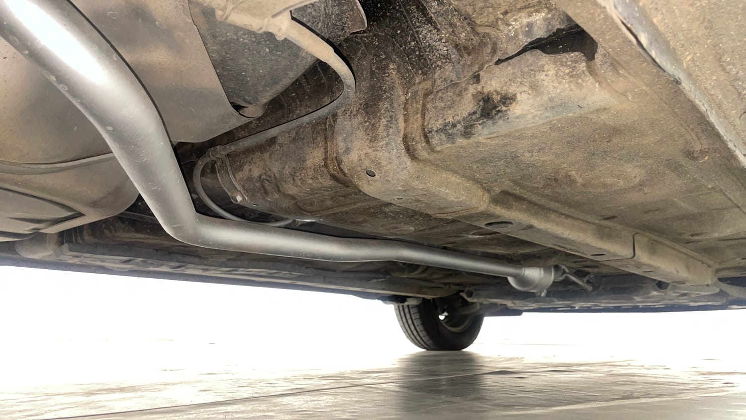 Used 2021 Hyundai Aura S 1.2 Petrol Petrol Manual extra REAR RIGHT UNDERBODY VIEW