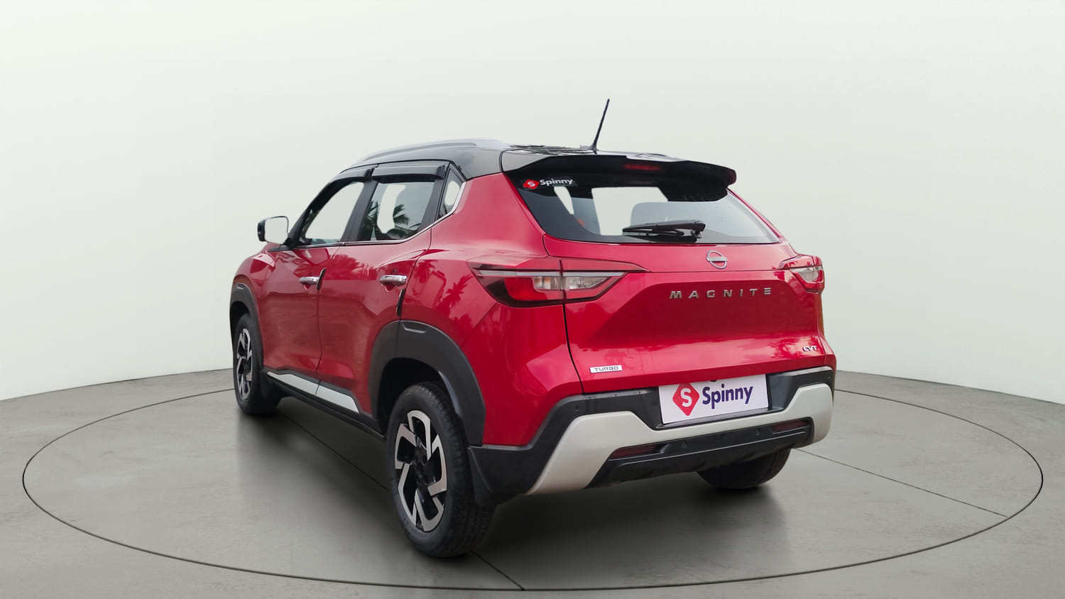 Used 2022 Nissan Magnite XV Premium Turbo CVT Dual Tone Petrol Automatic exterior LEFT REAR CORNER VIEW