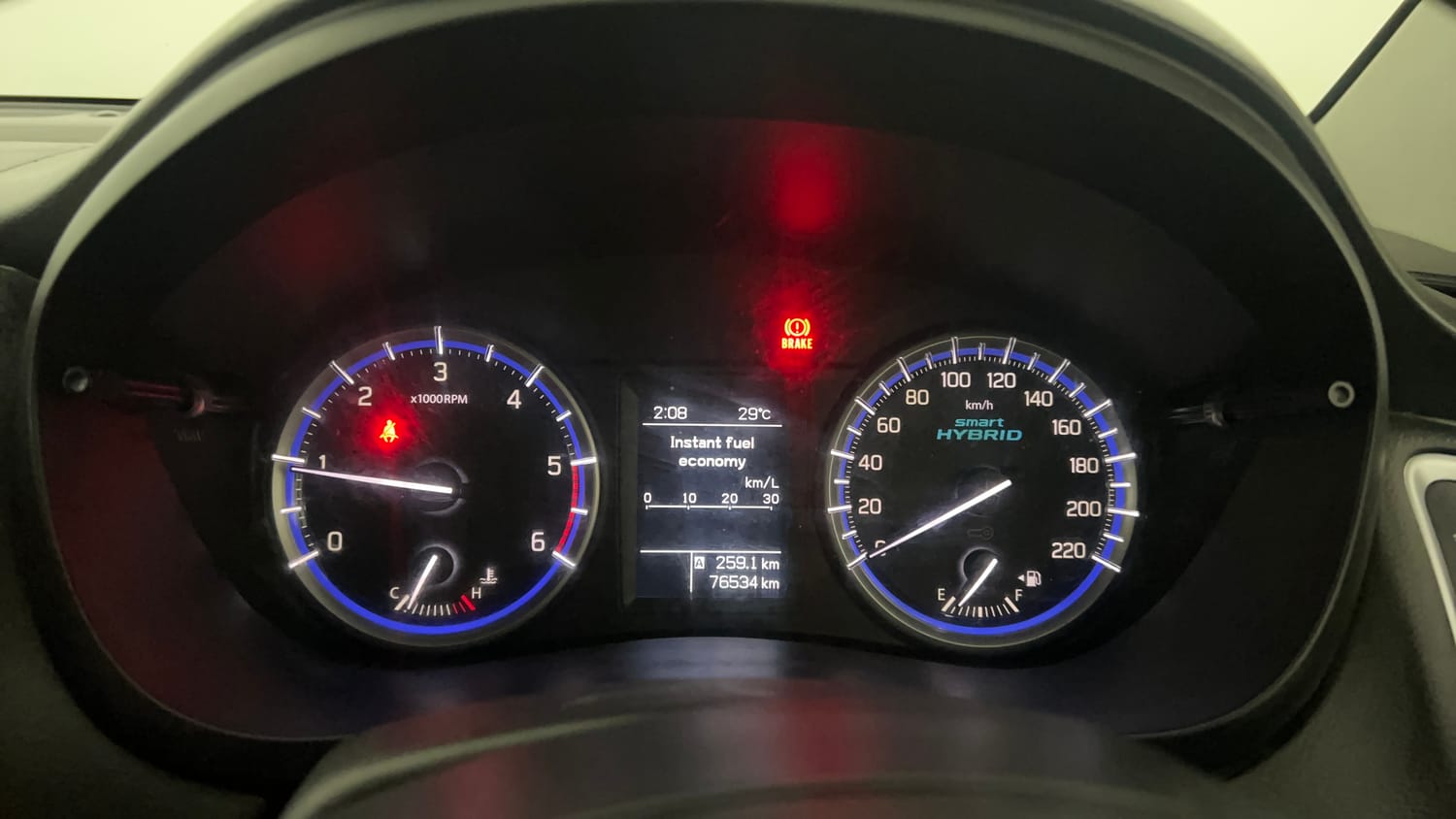 Used 2019 Maruti Suzuki S-Cross Delta 1.3 Diesel Manual interior CLUSTERMETER VIEW